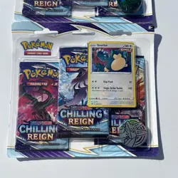 Pokemon Chilling Reign 3 Packs Blister Set Of 2 Factory Sealed Eevee and Snorlax - Image 3