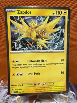 Pokemon TCG Zapdos SVP 157 Scarlet & Violet Black Star Promo Rare NM 2112 - Image 1