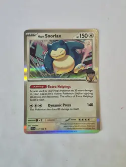 Hop's Snorlax 117/159 Rare Journey Together Pokemon Holo Near Mint - Image 1