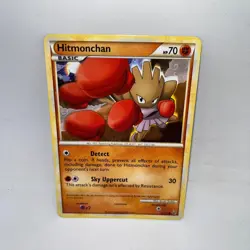 Hitmonchan 51/90 Common HGSS Undaunted Pokemon Heavily Played - Image 1