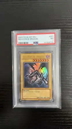 Yu-Gi-Oh! Red-Eyes B. Dragon Starter Deck Joey Unlimited SDJ-001 PSA 7 NM - Image 1