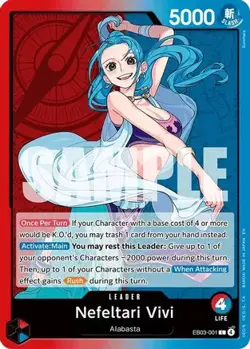 EB03-001 Nefeltari Vivi Leader English L One Piece TCG Card Game - Image 2