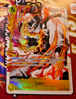 One Piece Card Game English Carte Promo SABO ST13-008 SR ALT Mint - Image 1
