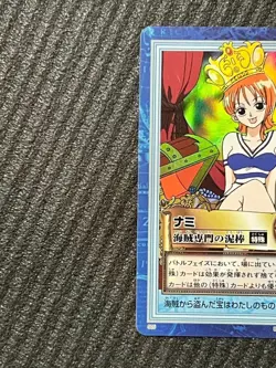 Nami ONE PIECE Carddass Hyper Battle 1999 Holo Rare S05 TCG Bandai Rare Vintage - Image 2