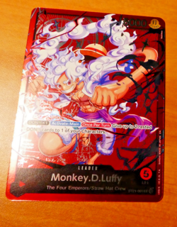 ONE PIECE ENGLISH CARD GAME CARTE LD01 PROMO MONKEY D. LUFFY ST21-001 L EN MINT - Image 1