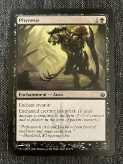 Phyresis Mirrodin Besieged NM Black Common MAGIC THE GATHERING CARD - Image 1