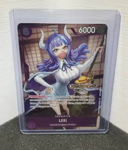 Ulti One Piece CCG P-077 Promo Foil Championship Stamp Character Card 6000 Power - Image 1