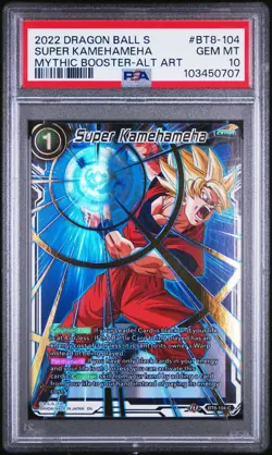 Super Kamehameha BT8-104 PSA 10 Mythic Booster Dragon Ball Super Card - Image 1