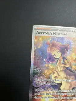 Acerola's Mischief Trainer Card Pokemon TCG Holo Supporter 183/132 - Image 5
