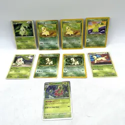 Chikorita Evolution Card Lot Bayleef Meganium Pokemon TCG - Image 1