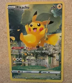 2023 Pikachu GG30/GG70 Rare Pokemon Card Crown Zenith Galarian Gallery #Pikadash - Image 3