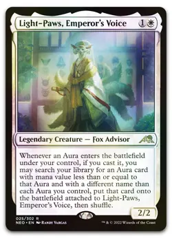 Light-Paws, Emperor's Voice #25 (Foil) (NM) Kamigawa Neon Dynasty NEO Magic MTG - Image 1