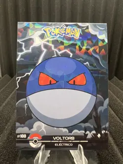 Voltorb #100 - Cracked Ice Holo - Crystal Dark Black 2025 - Pokemon Card - Image 1