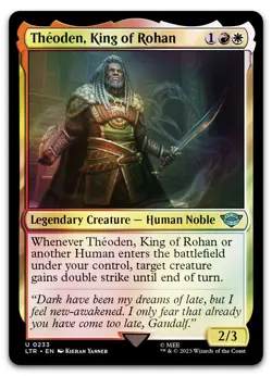 Theoden, King of Rohan #233 (Foil) (NM) Lord of the Rings LTR Magic MTG - Image 1