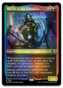 Mizzix of the Izmagnus (Foil Etched) #586 (NM) Commander Masters CMM Magic MTG - Image 1