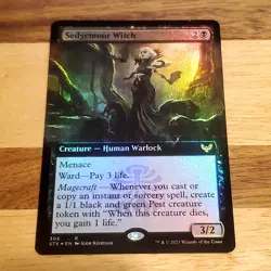 1x Sedgemoor Witch, Extended Art Foil, Strixhaven, MTG Little Mark - Image 1