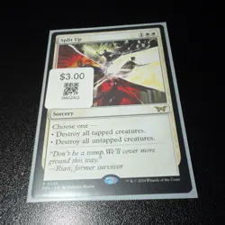 Wizards of the Coast Magic Split Up Duskmourn Sorcery Rare White #032 - Image 1