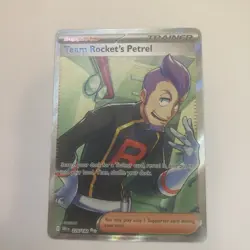 Team Rocket’s Petrel 226/182 Full Art Trainer UR Pokemon Card NM - Image 1