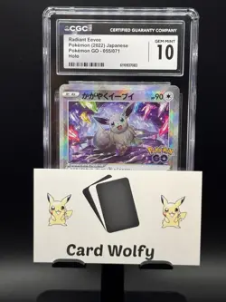 CGC 10 Radiant Eevee Holo 055/071 K Pokemon GO s10b Japanese US Seller - Image 3