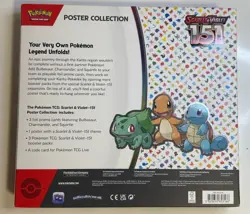 🚦Pokemon Scarlet & Violet 151 Poster Collection - 3 Booster Packs - Sealed New! - Image 2