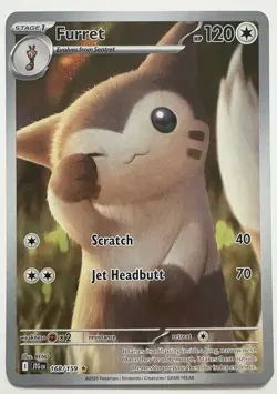Pokemon TCG - Furret Journey Together 168/159 Illustration Rare Card - NM - Image 1