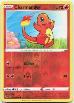 Charmander Common Vivid Voltage Reverse Holo 023/185 NM/M Pokemon - Image 1