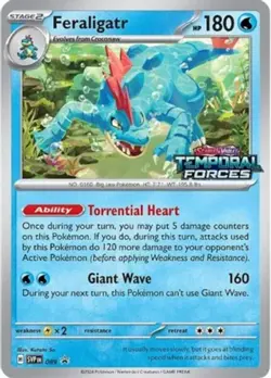 1x Feraligatr - SVP089 - Holo - SVP Black Star Promos Lightly Played Pokemon SV - Image 1