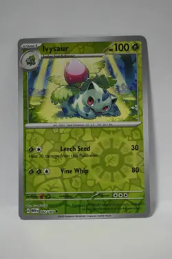 Ivysaur 002/165 Uncommon 151 Pokemon Reverse Holo NM - Image 1