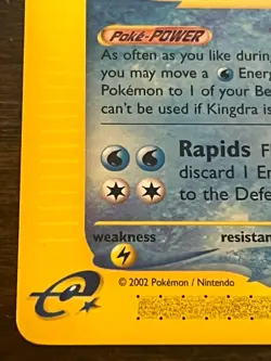 Kingdra 19/147 Pokemon Aquapolis Non-Holo NM - Image 4