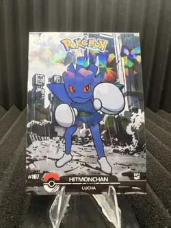 Hitmonchan #107 - Cracked Ice Holo - Crystal Dark Black 2025 - Pokemon Card - Image 1