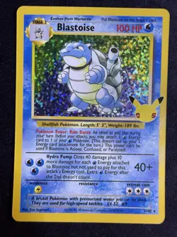 Blastoise 2/102 Celebrations: Classic Collection Holo Pokemon - Image 1