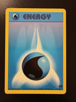 Pokemon TCG 2000 Gym Challenge Basic Water Energy (132/132) - NM - Image 1