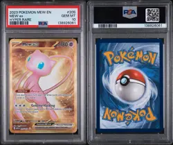 2023 Pokemon Mew ex Scarlet & Violet 151 Hyper Rare EX Holo PSA 10 205/165 - Image 3