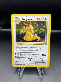 🔥 Pokemon TCG Dragonite Fossil 4/62 Holo 1999 - Image 2