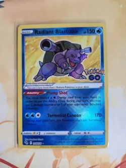 Radiant Blastoise 018/078 Pokemon Go Holo - Image 1