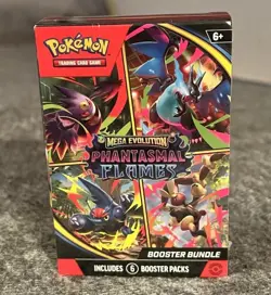 Pokemon Mega Evolution Phantasmal Flames Booster Bundle - New Factory Sealed! - Image 1