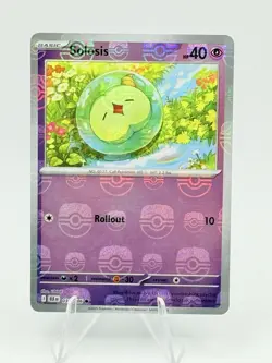 2025 Pokemon SV Black Bolt Solosis Reverse Holo Master Ball #037/086 - Image 1