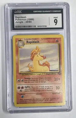 1999 Pokemon Rapidash Jungle 44/64 CGC MINT 9 - Image 1