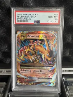 Pokemon TCG XY Evolutions M Charizard EX 13/108 GRADED PSA 10 GEM MT - Image 1