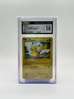 2011 Pokemon B&W Pikachu Holo 115/114 Black & White CGC 10 GEM MIN *POP 4* - Image 1