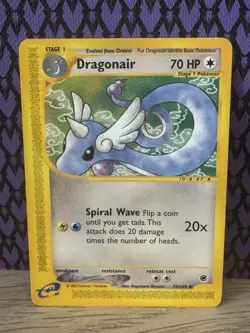 Pokemon TCG Dragonair 75/165 Expedition Base Set Uncommon Regular English 2002 - Image 1