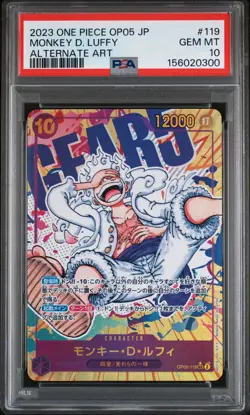 PSA 10 Monkey D. Luffy (Alt Art) Nika OP05-119 SEC - ONE PIECE Japanese 2023 - Image 1