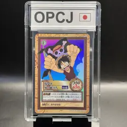Luffy 2001 C69 One Piece Carddass Hyper Battle Holo Japanese Vintage Bandai - Image 1