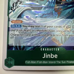 One Piece - Jinbe EB04-015 Foil Rare- The Azure Sea's Seven NM - Image 4