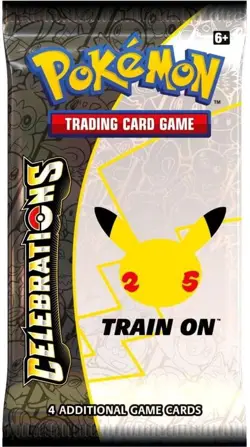 Pokemon Trading Card Game: - Celebrations 25Th Anniversary -Booster Pack with 4 - Image 2