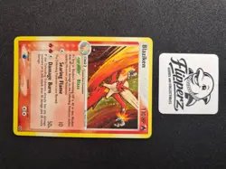 Blaziken Holo Rare 1/100 EX Sandstorm Pokemon Card Vintage LP - Image 1