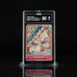 2023 One Piece EN Premium Card Coll Film Red #013 Roronoa Zoro TAG 9 MINT - Image 1