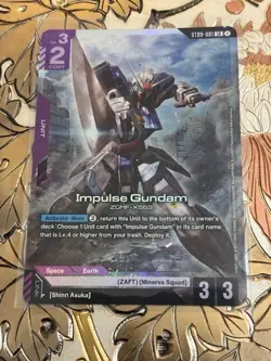 Gundam Card Game Impulse Gundam LR Starter Deck 09: Destiny Ignition ST09-001 - Image 1