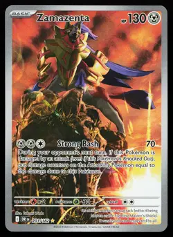 Zamazenta 201/182 Holo Illustration Rare Destined Rivals Pokemon Card - Image 1