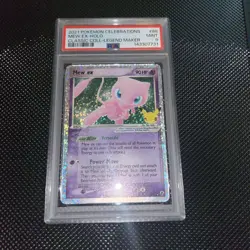 2021 Mew EX #88 Pokemon Celebrations Holo PSA 9 MINT - Image 1